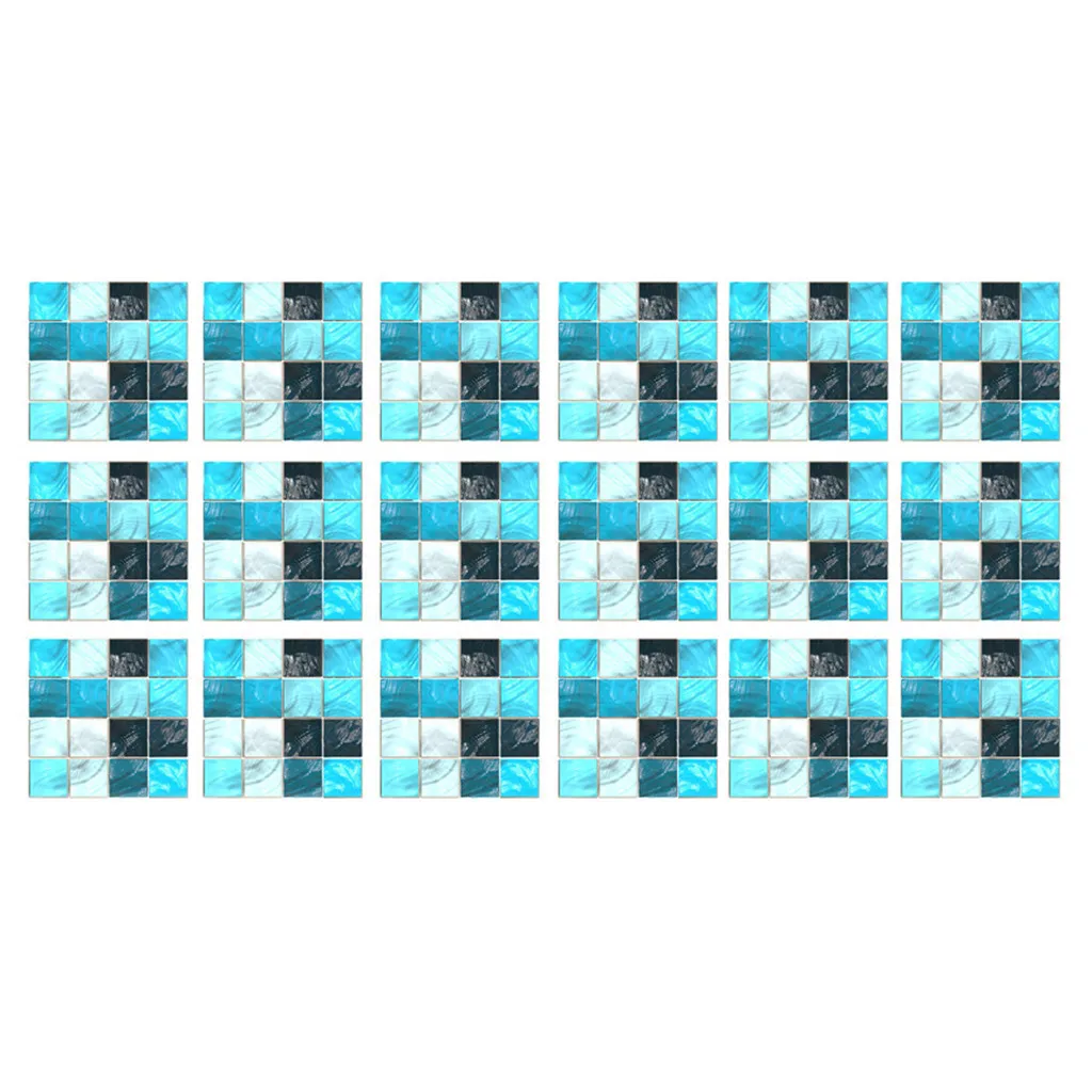 

KAKUDER Funlife Self Adhesive Mosaic Tile Sticker,Kitchen Backsplash Bathroom Wall Tile Stickers Decor Waterproof PVC Tiles 514W