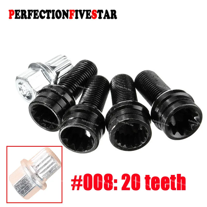 8D0601139F 008 20 зубьев для VW Golf Jetta Passat Audi A4 A6 A8 TT Противоугонный колесный винт Болт