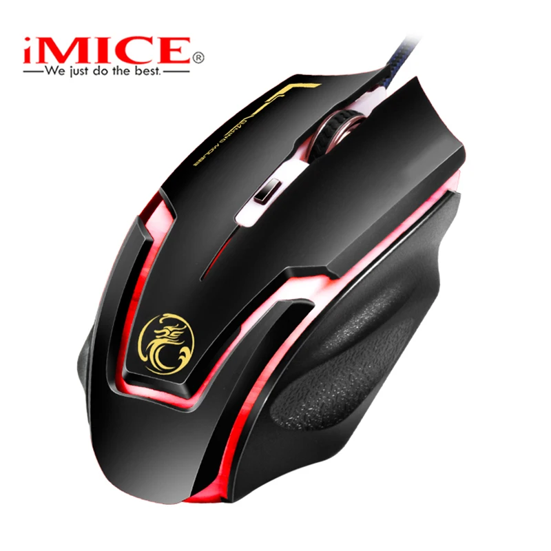  iMICE Brand USB1.8 M Wired Mouse A9 Gaming Optical Mouse Desktop Computer Laptop Mice for LOL Dota 