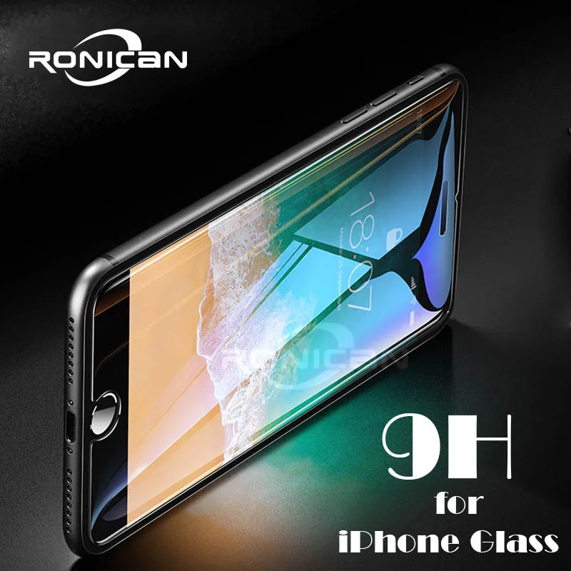 Закаленное стекло RONICAN для iPhone 7 8 6 6s X XR XS MAX Защита экрана x xs max Plus пленка |