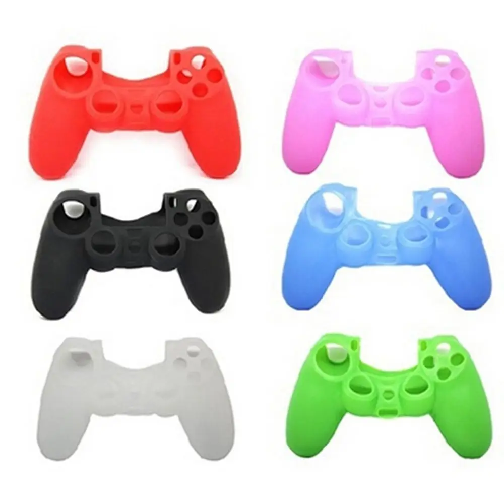 Белый Полезный силикон чехол мягкий аксессуары для кожи для PS4 Playstation 4 Контроллеры - Цвет: Белый