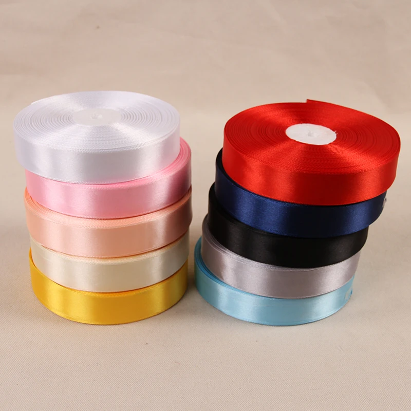 

100Yards/Roll 25mm Pretty Silk Satin Ribbon Wedding Party Decoration Invitation Card Gift Wrapping Scrapbooking Supplies DN303