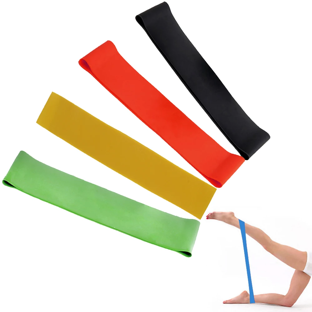 Hot Rubber Resistance Bands Exercise Equipment Body Building Latex Pull Rope Crossfit Fitness Yoga Gym Strength Band 4 Levels