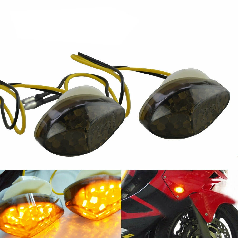 Universal 2pcs Motorcycle Led Turn Signal Indicator Light Lamp Bulb