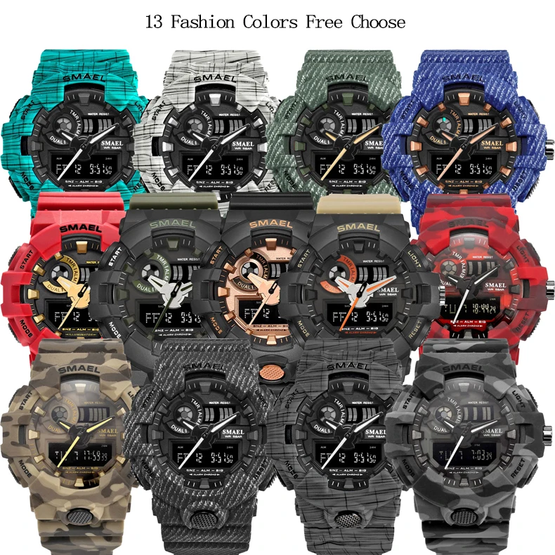 Smael Sport Watches Military Watch Men Army Digital Writwatch Led 50m Waterproof Men S Quartz Watch Man Gift Clock Free Shipping Colck Aliexpress