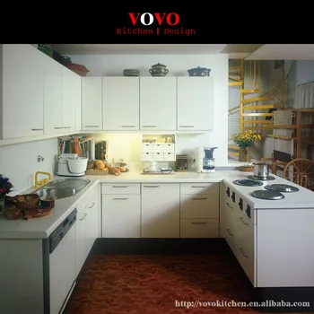 

High quality white lacquer kitchen cabinets