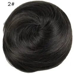 Pad Популярные Высокое сбоку булочка натуральных волос Chignon синтетический Donut пучок волос модных Updos для средних Длина волос
