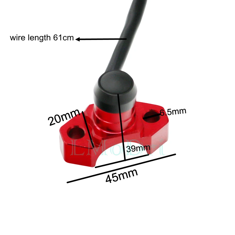 botão de retorno manual, suporte para guidão, luzes de farol 22mm