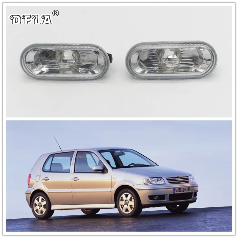 2 шт. для VW Polo 2000 2001 2002 2003 2004 2005 автомобильный Стайлинг боковой маркер указатель поворота лампа повторитель