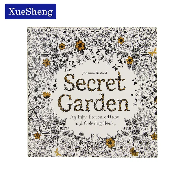24 Pages Secret Garden English Edition Coloring Book For Children Adult Relieve Stress Kill Time Painting