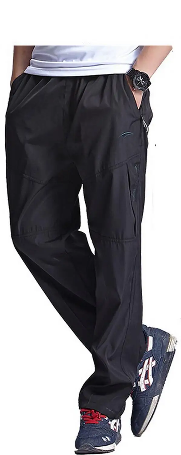 K09Black Grandwish/Новые Зимние флисовые брюки для мужчин, плотные теплые брюки, мужские плотные брюки с эластичной резинкой на талии, мужские брюки с карманами на молнии, DA316 - Цвет: K09Black