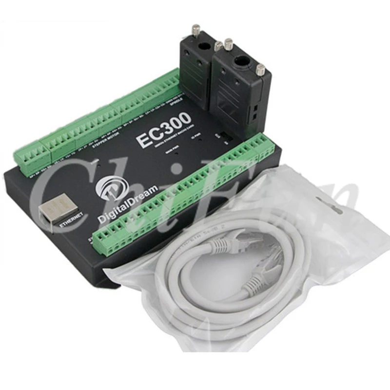 Плата управления движением EC300 Ethernet 3/4/5/6 Axis Mach3 CNC 300 кГц 24 в пост. Тока поддержка