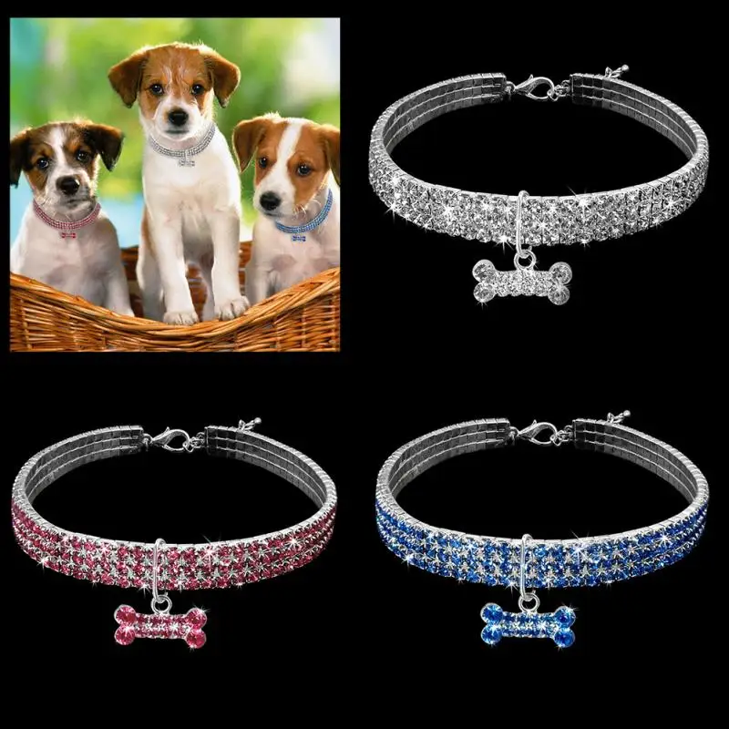 Buy New S/M/L Alloy+Rhinestone Bling Rhinestone Dog