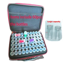 60 бутылок коробка для алмазной живописи контейнер для инструментов Коробка Для Хранения Чехол Держатель ручная сумка на молнии 30 бутылок