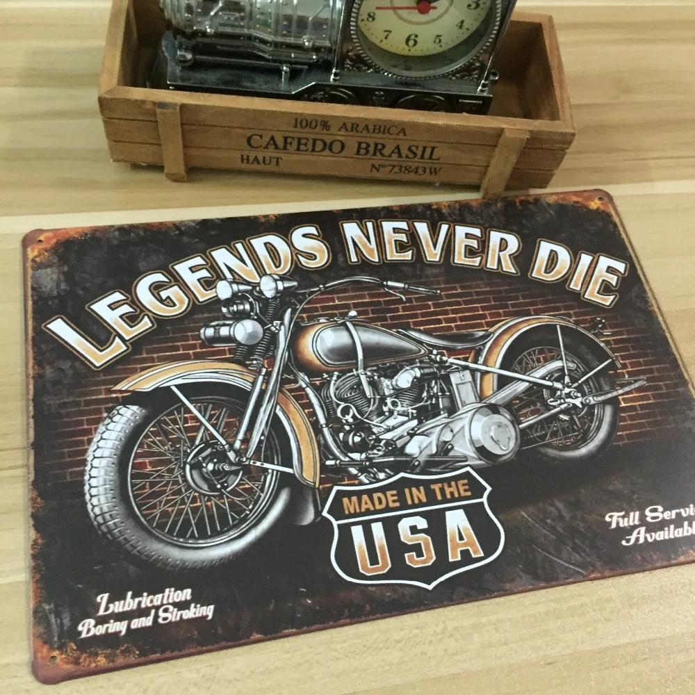 made in usa for motorcycle vintage home decor UA 0051 metal Tin ... made in usa for motorcycle vintage home decor UA 0051 metal Tin ...