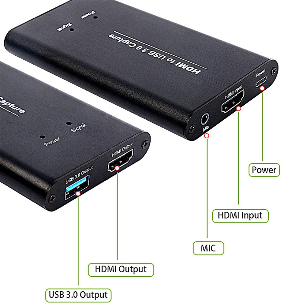  KuWFi USB3.0 HDMI 1080P Video Capture HDMI to USB Video Capture Card Dongle Game Streaming Live Str