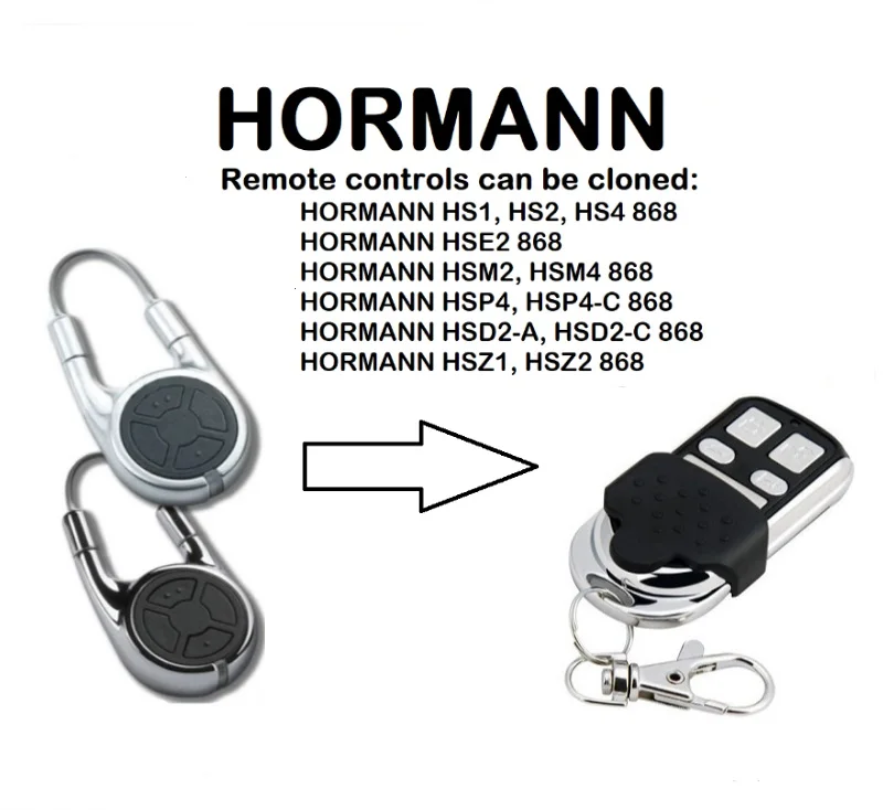 

HORMANN HSD2-A HSD2-C 868 Universal Remote Control Duplicator 868.35MHz.