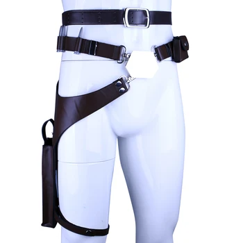 

New Mens Halloween Party Costume Updated vision Han Solo Belt with Gun Holster Movie Star Wars Cosplay Props