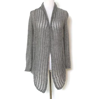 

YUNINYOYO Unique wide collar, full cut and soft Mohair front long back short spring and autumn cardigan two colors