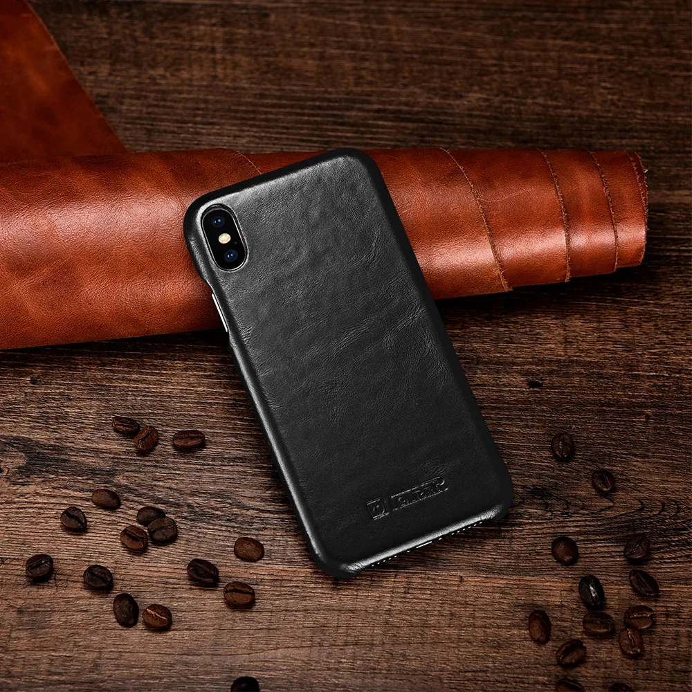 Чехол из натуральной кожи для iPhone XR X XS, бизнес флип-чехол для iPhone XS MAX, оригинальные винтажные кожаные чехлы для телефонов, Coque