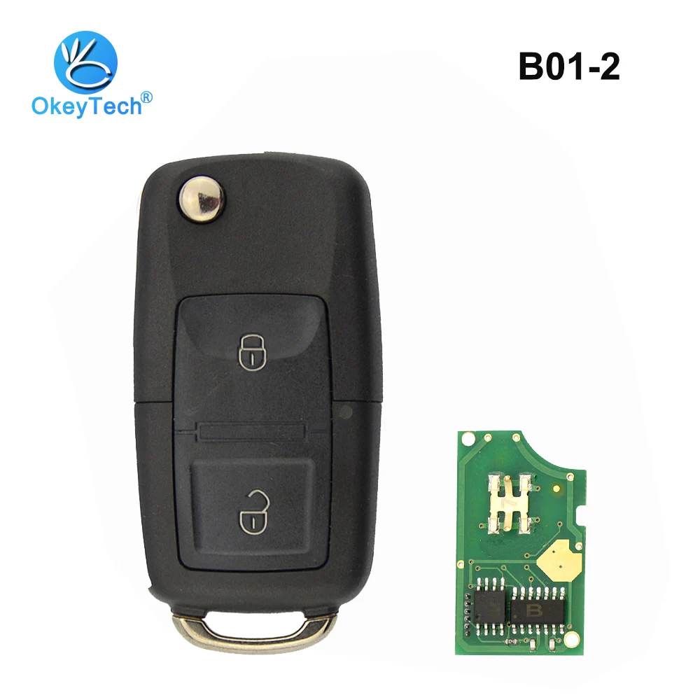 OkeyTech B01 KD дистанционный ключ серии B 2 кнопки для KD300/KD900/URG200 ключевой программист VW