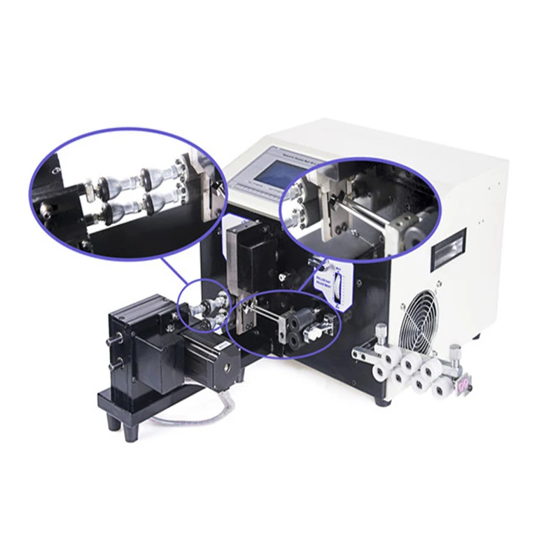 

Computer-Cable-Wire-Peeling-Stripping-Cutting-amp-Twisting-Machine SWT508-NX2