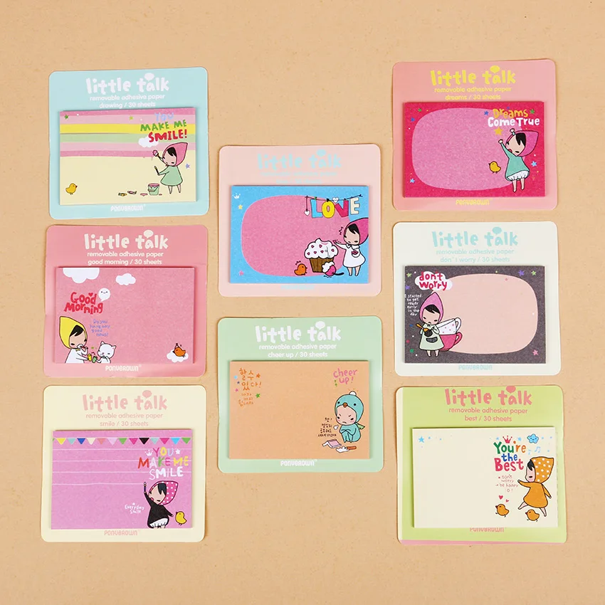

1PC Cute Mini Red Hood Girl Memo Pads Planner Diary Sticky Notes Girls Gifts School Stationery Supplies