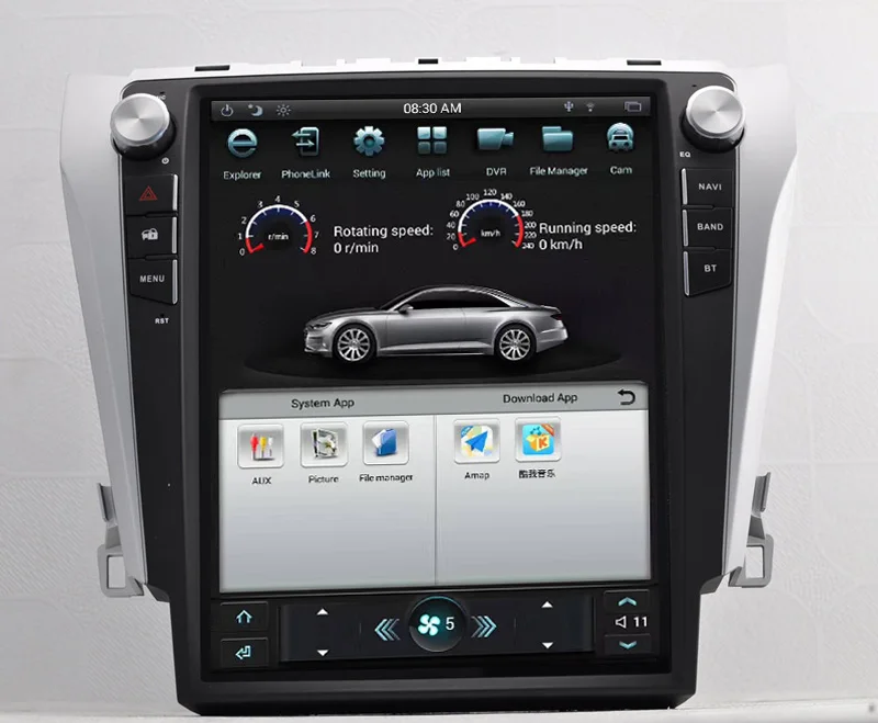 12 1 &quotTesla Android 6 0 автомобильный стерео DVD GPS навигатор радио плеер для Toyota Camry 2013 2015