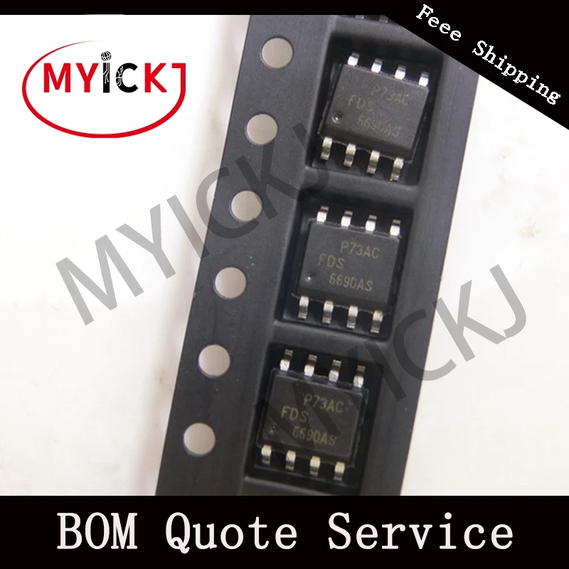 10 шт. FDS6690AS микросхема MOSFET N CH 30 в 10A sop 8 новый оригинальный|Светодиодные чипы| |
