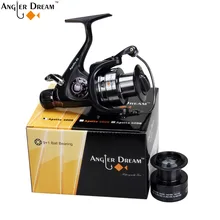 Carp Fishing Reel with Extra Spool Double Brake Carp Fishing Feeder 10BB Spinning Reel 5 5