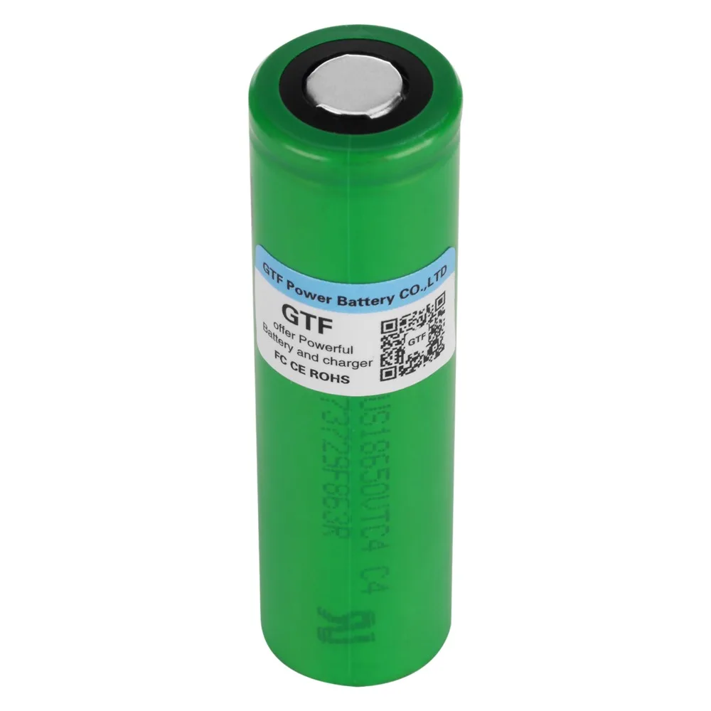 

GTF 100% Original 3.7V 2100mah 18650 Battery VTC4 30A discharge battery For 18650VTC4 Electronic cigarettes Drop Shipping 18650
