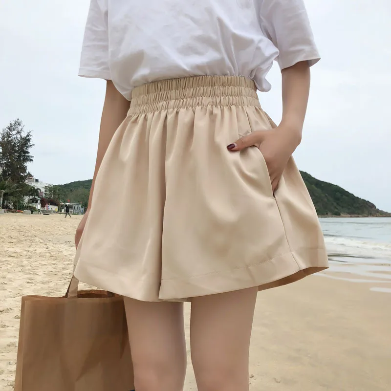 

New Summer Korean version of high waist and wide legs in 2019