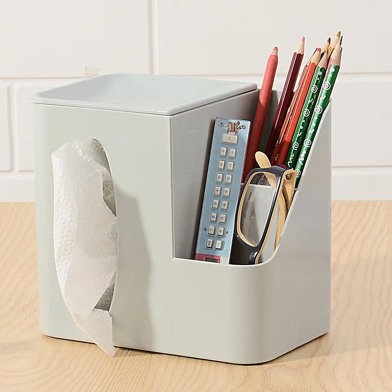 New Multifunction Desktop Storage Box Living Room Remote Control Tissue