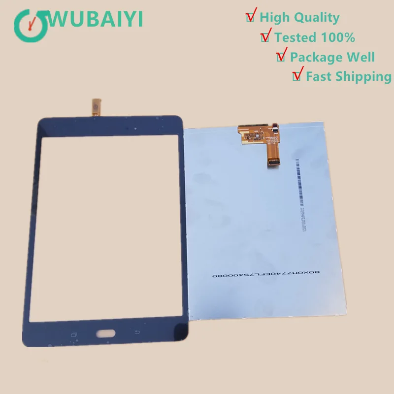 Для Samsung Galaxy Tab A T355 T350 SM Сенсорный экран планшета Сенсор Стекло + ЖК дисплей