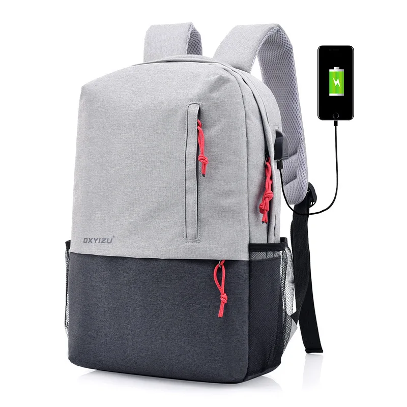 

New Laptop Backpack for Men USB Interface Charging Port Shoulder Bags Large capacity Womens Waterproof Travel bag