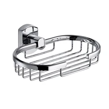 Copper soap rack glossy soap drainer net holder high quality soap shelves silver home storage bathroom organizer