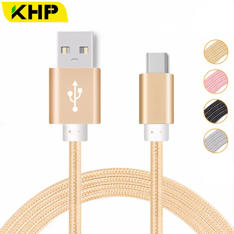 

KHP Micro USB Cable For Cellular Phones TPC Portable Data Cable Stable Data Transmission Fast USB Cable Metal Plug Nylon Braided