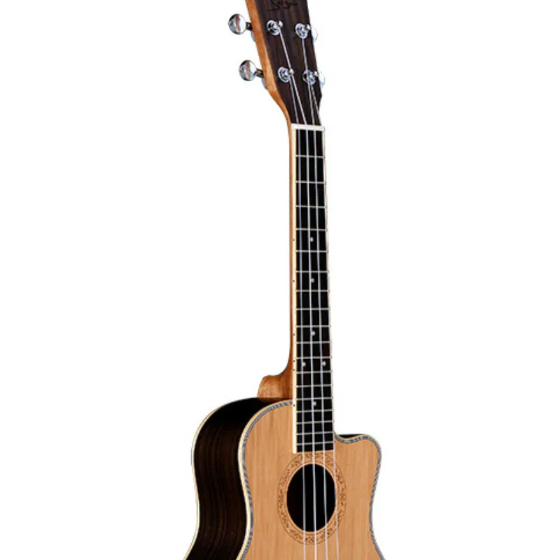 Топ однотонная укулеле Cedar Rosewood Concert Tenor 24 26 дюймов Cutaway pick Up Guitar Mini 4 струны Ukelele