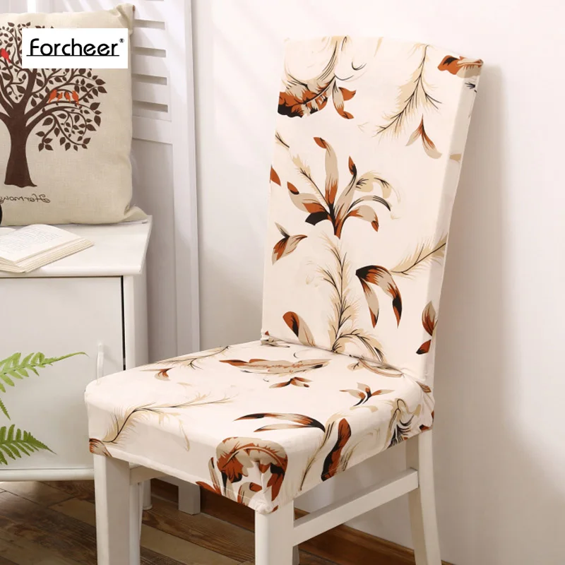 1PC Office Chair Cover Spandex Floral Printed Universal Stretch Short
