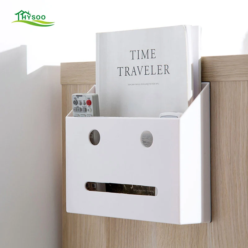 Wall mounted remote control storage box multi function storage box