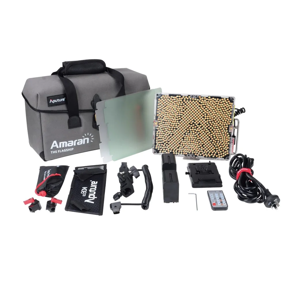 

Aputure Amaran Tri-8C Bi-Color Dimmable Led Video Light Panel with EZ Box Diffuser Kit Two Batteries 2.4G Remote Controllers