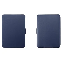 MOOL Магнитный чехол из искусственной кожи тонкий для Amazon Kindle Paperwhite(перекрестный узор, темно-синий