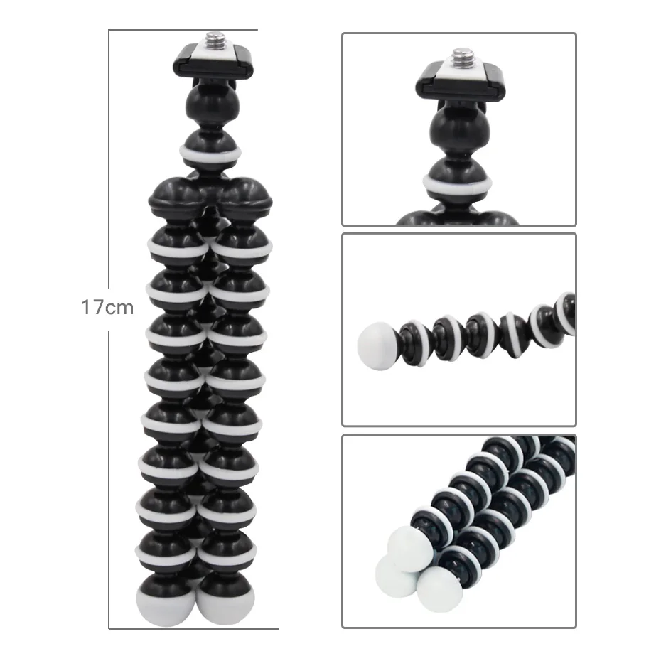Mini Mobile Phone Camera Tripod Stand Gorillapod Octopus Flexible Tripod Bracket Smartphones Clip for Go pro Hero 5 xiaomi yi 4k (7)