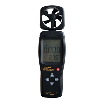

Smart Sensor Digital anemometer AS806 0-45M/S wind speed sensor hand-held Anemometer Thermometer air speed meter