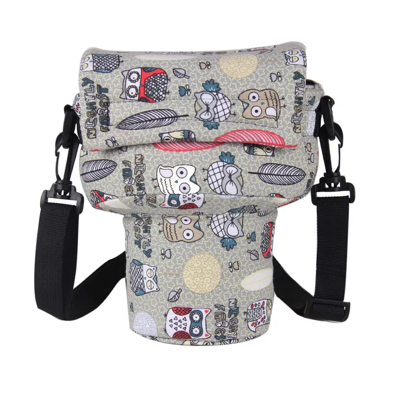 

Cartoon Protective Canvas Soft Triangle Inner Camera Bag For Canon Nikon Olympus Sony Case Cover Pouch