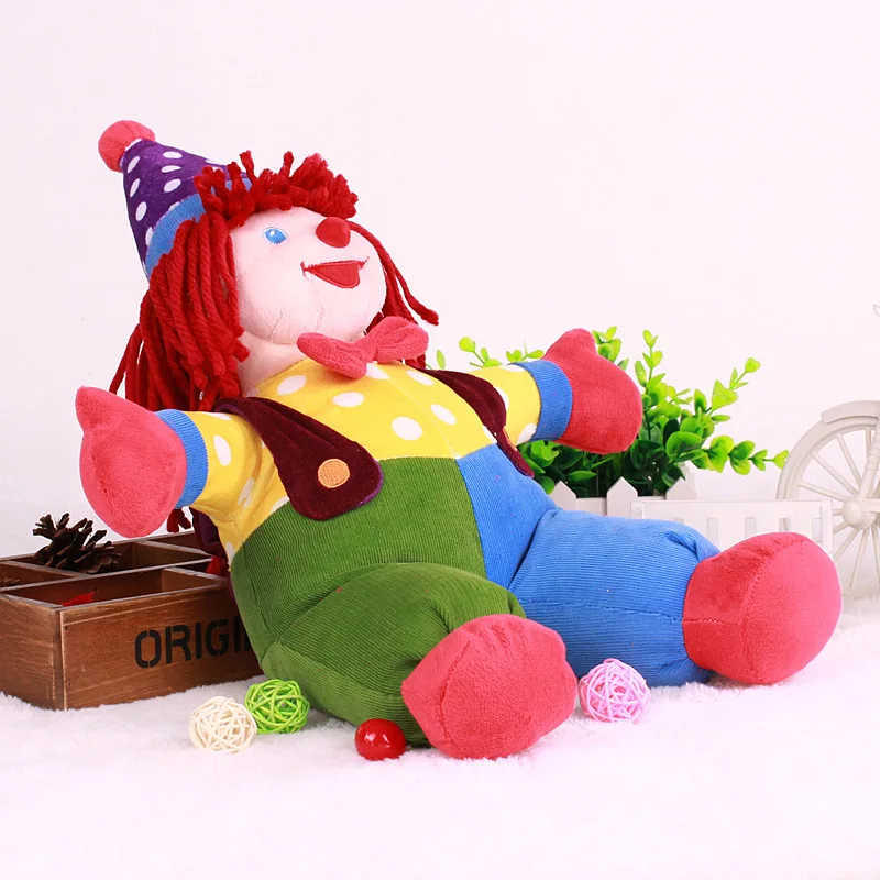 New The Joker Clown Plush Toys Cute Cartoon Favor Clown Soft Stuffed Dolls Baby Kids Sleeping Comfort Doll  Party Xmas Birthday Gift 50cm  (2)