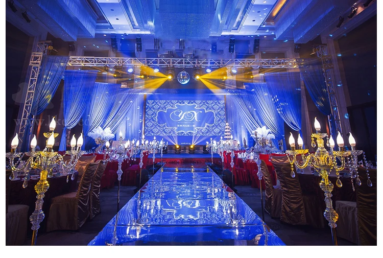 

Width 1.8M x 20M Lenght Wedding Mirror carpet T-stage aisle runners super bright wedding carpet Party props