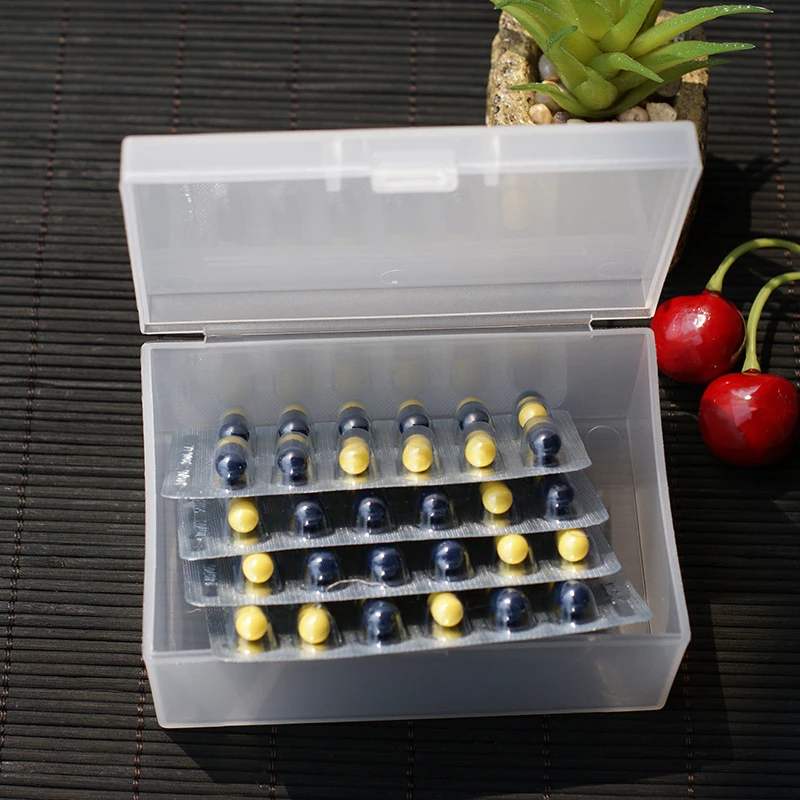 

Top Selling Transparent PP Plastic Storage Box For Tool Jewelry Rectangular Storage Boxes Bead Pills Organizer Nail Art Tip Case