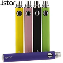 500 шт./лот Jstar EVOD Батарея 650 мА/ч, 900 мА/ч, 1100 mah EVOD Батарея электронная сигарета для MT3 CE4 CE5 CE6 электронной сигареты комплект