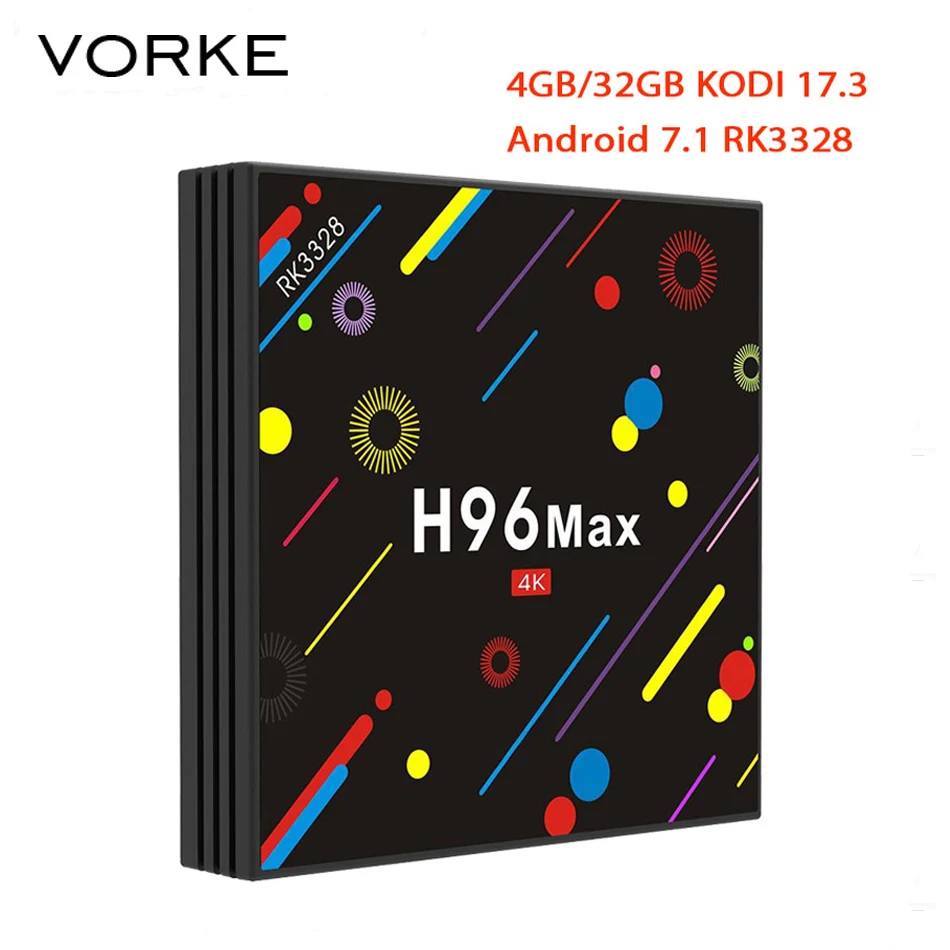 

H96 MAX H2 Colorful Edition 4GB/32GB Android 7.1 RK3328 KODI 17.3 4K TV Box 2.4G/5G WiFi LAN Blutooth USB3.0 HDMI